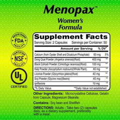 ALFA VITAMINS Menopax on a breakfast table for easy daily use