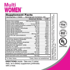 ALFA VITAMINS Multi Women lifestyle shot for a busy day.