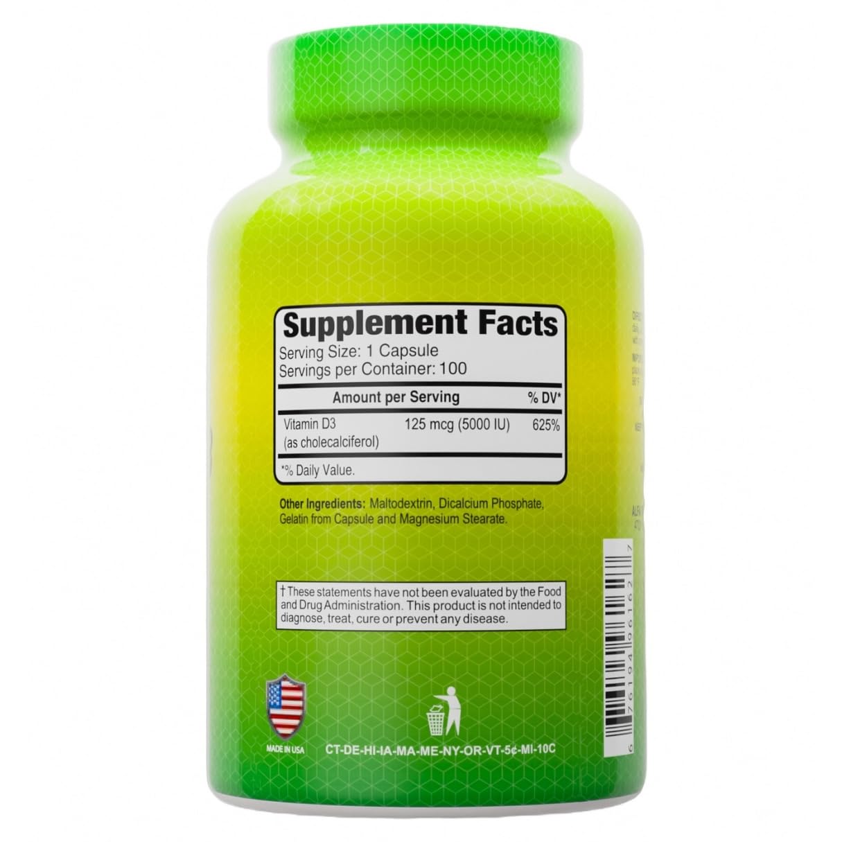 ALFA VITAMINS Vitamin D3 1000 IU capsules easy to swallow for everyday use.
