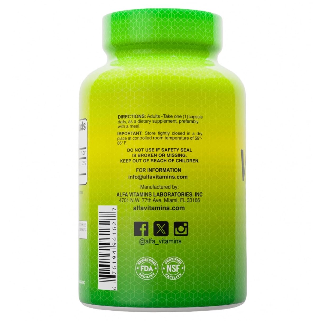 ALFA VITAMINS Vitamin D3 1000 IU label shows potency and usage tips.
