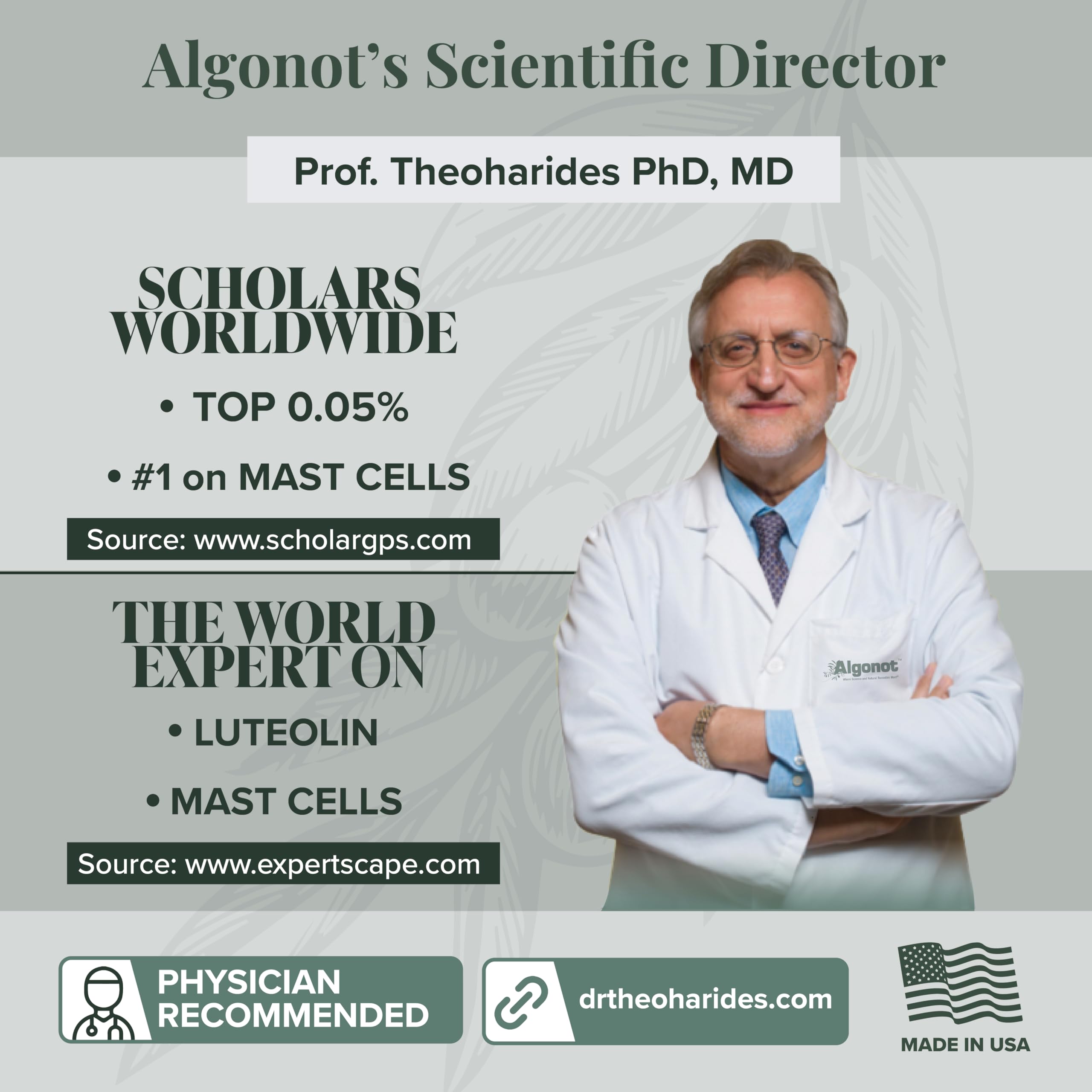 Algonot CystoProtek ingredients highlight flavonoids and hyaluronate for supportive care.