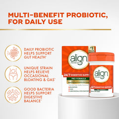 Label detail on Align Pro Formula showing gluten-free and vegetarian notes.