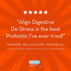 Align Probiotic gluten-free soy-free vegetarian label with plant-based symbol.