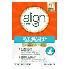 Align Probiotic usage instructions on pamphlet alongside bottle.