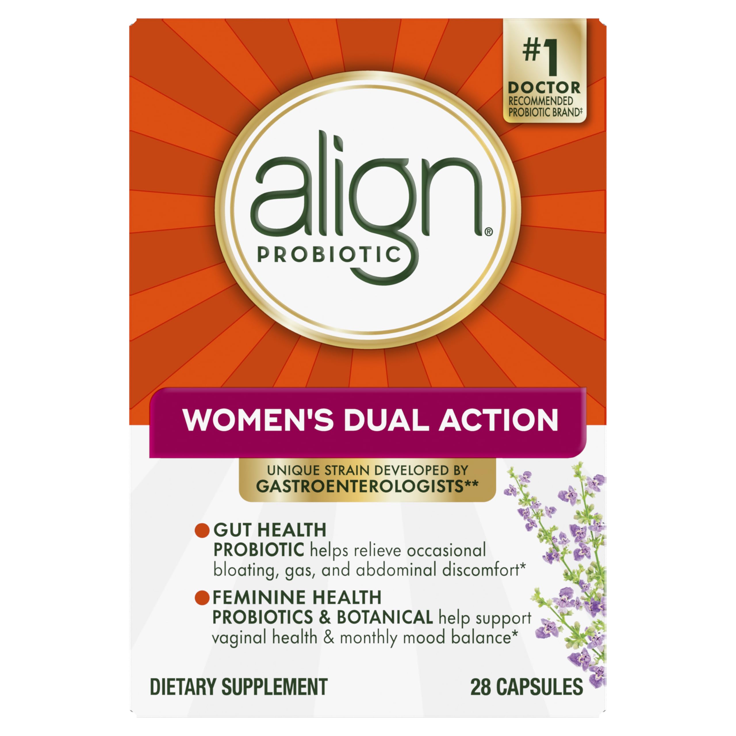 Align Probiotic Best by date and desiccant packaging visible