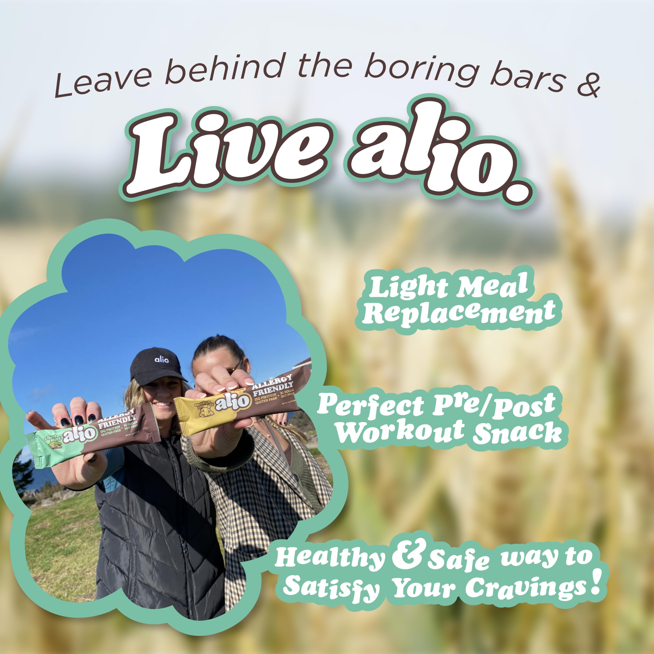 Alio vegan allergen-free ingredients label detail