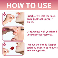 Alisyevaho nosebleed plug compact usage for quick relief.