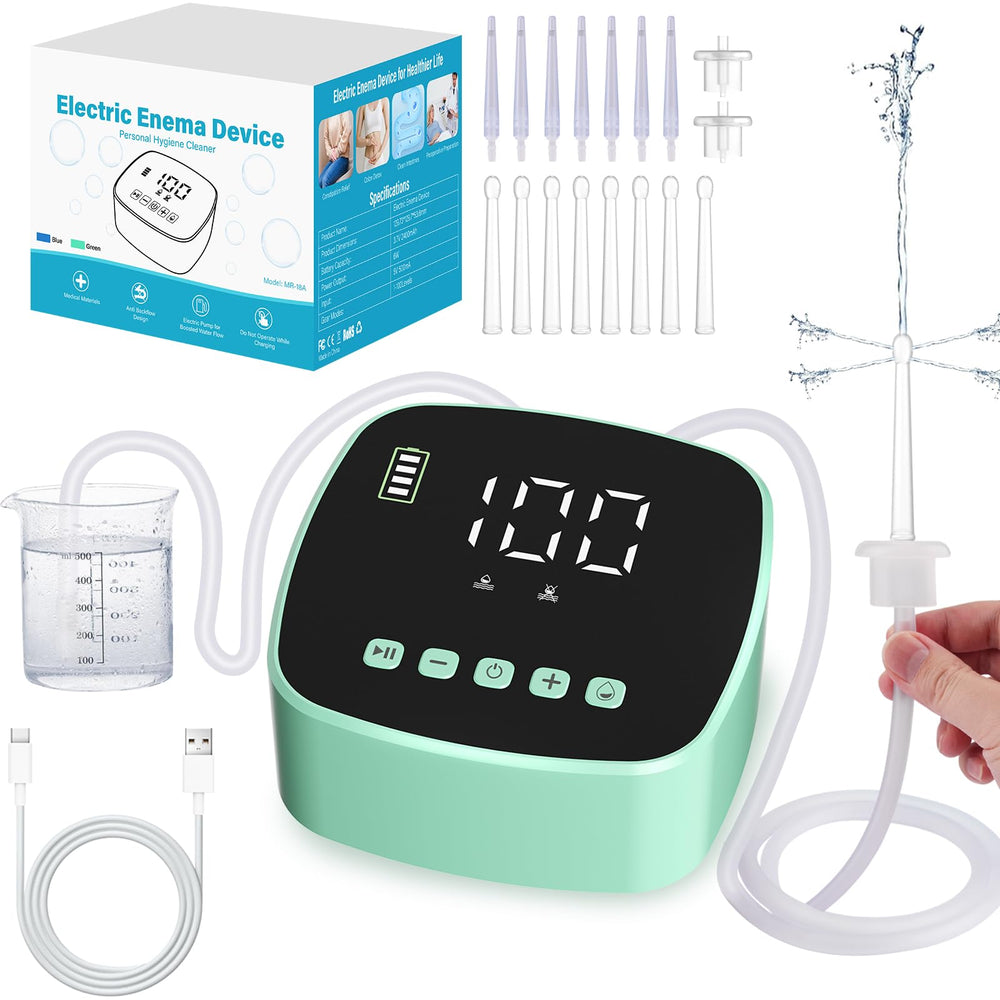 Alitake Enema Kit on toilet for easy seated use at home.