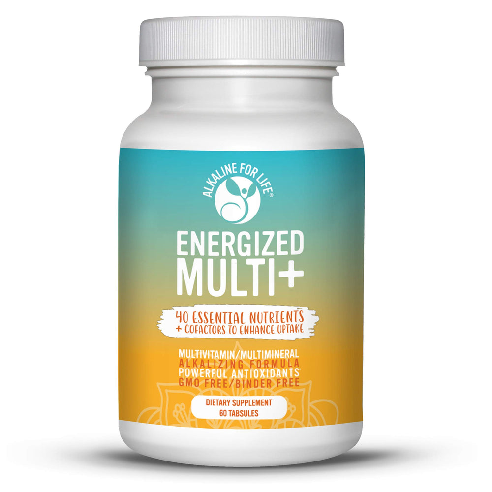 Alkaline for Life Energized Multi bottle-front shows a complete nutrient lineup for daily vitality