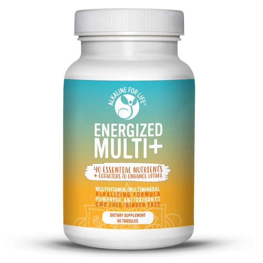 Alkaline for Life Energized Multi bottle-front shows a complete nutrient lineup for daily vitality