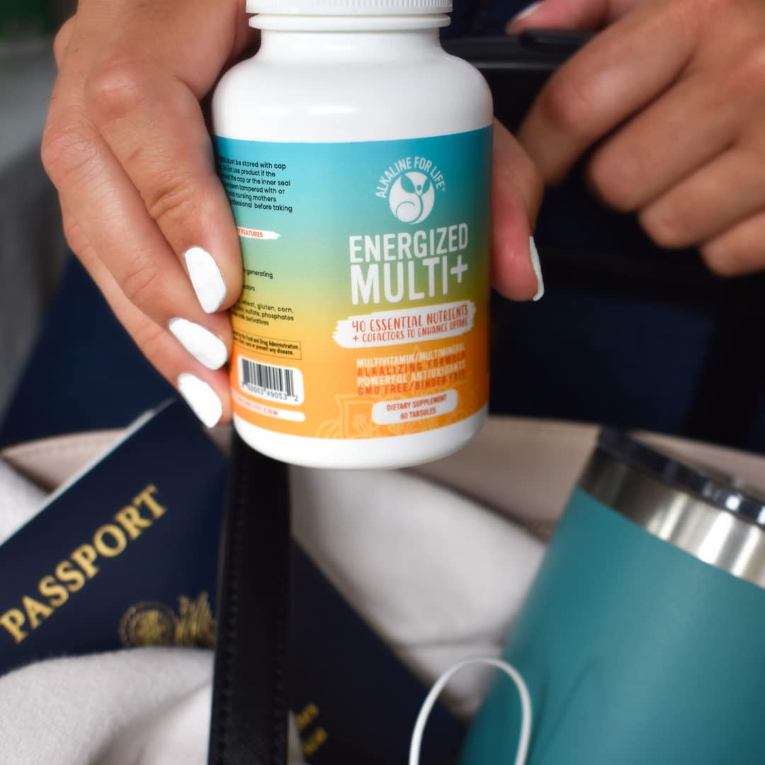 Alkaline for Life Energized Multi nutrition label close-up shows ingredient transparency