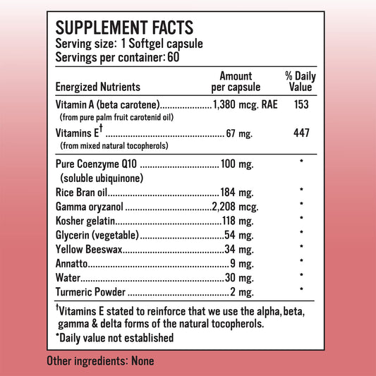 Alkaline for Life CoQ10 bottle back panel detailing ingredients and directions