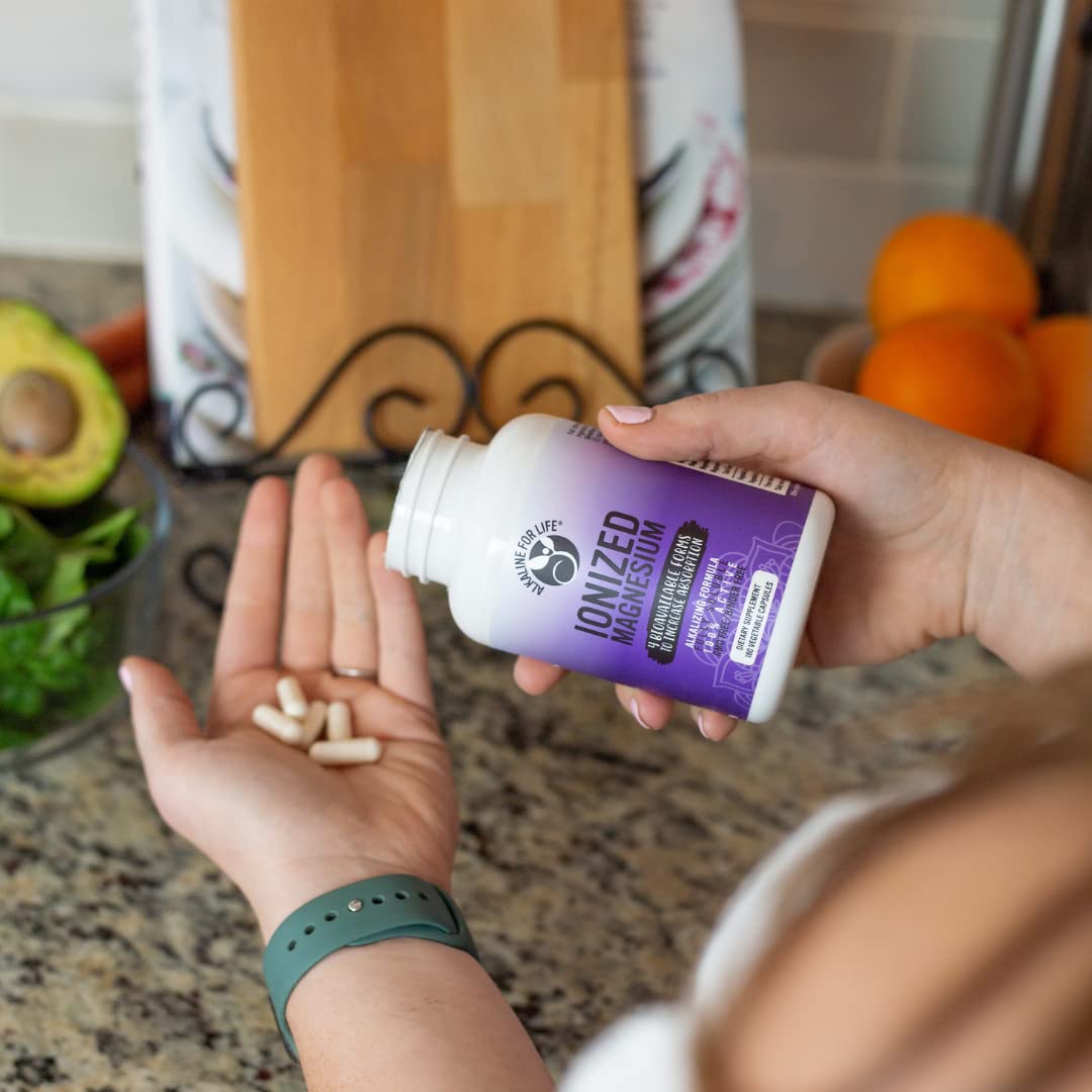 Alkaline for Life Relaxation scene with capsules, may support calmness after a long day.