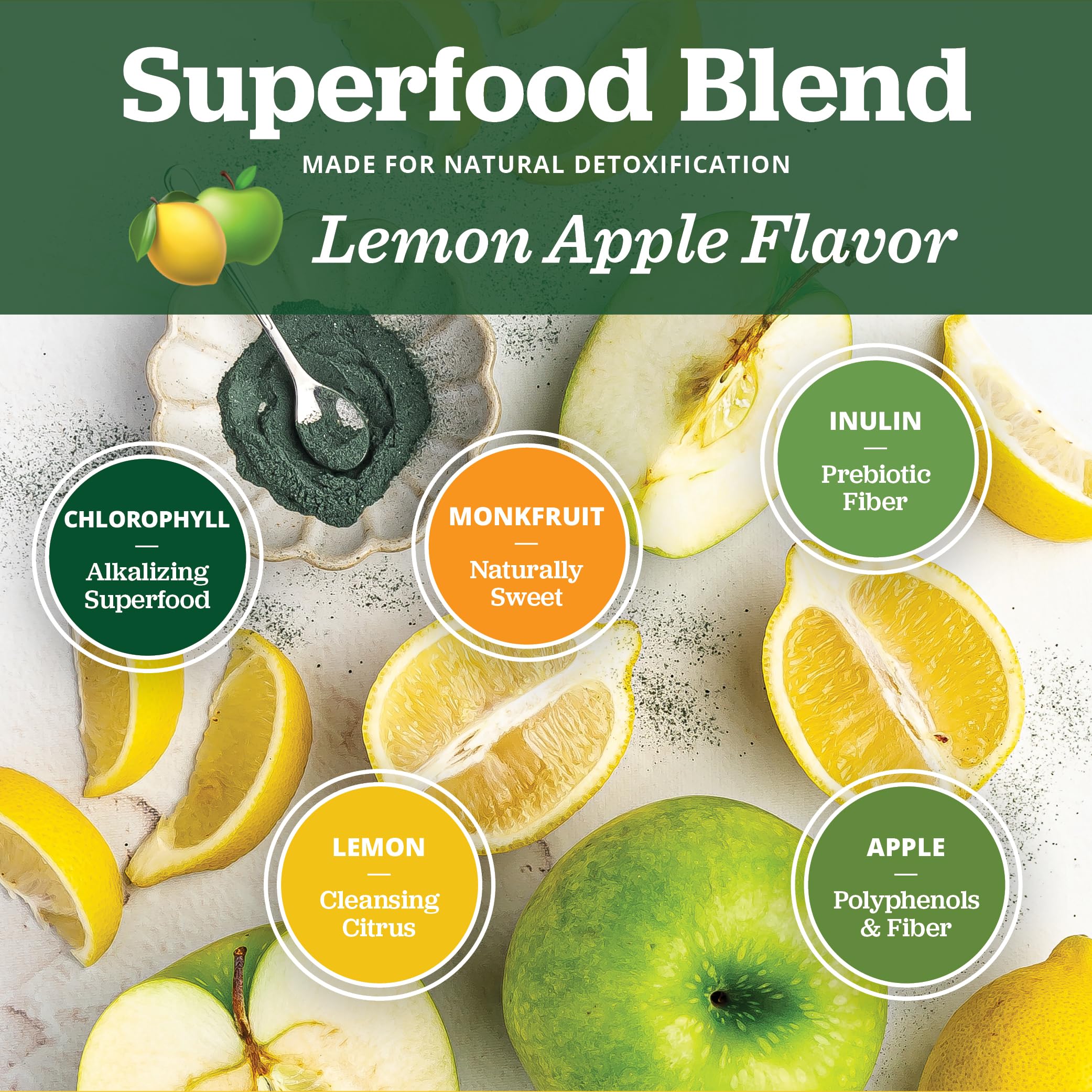 All About Juicing chlorophyll stick pack close-up highlighting mess-free portability