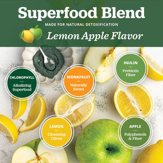 All About Juicing chlorophyll stick pack close-up highlighting mess-free portability