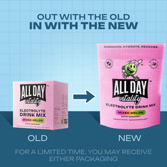 Dissolving electrolyte powder in a glass highlights refreshing melon flavor.