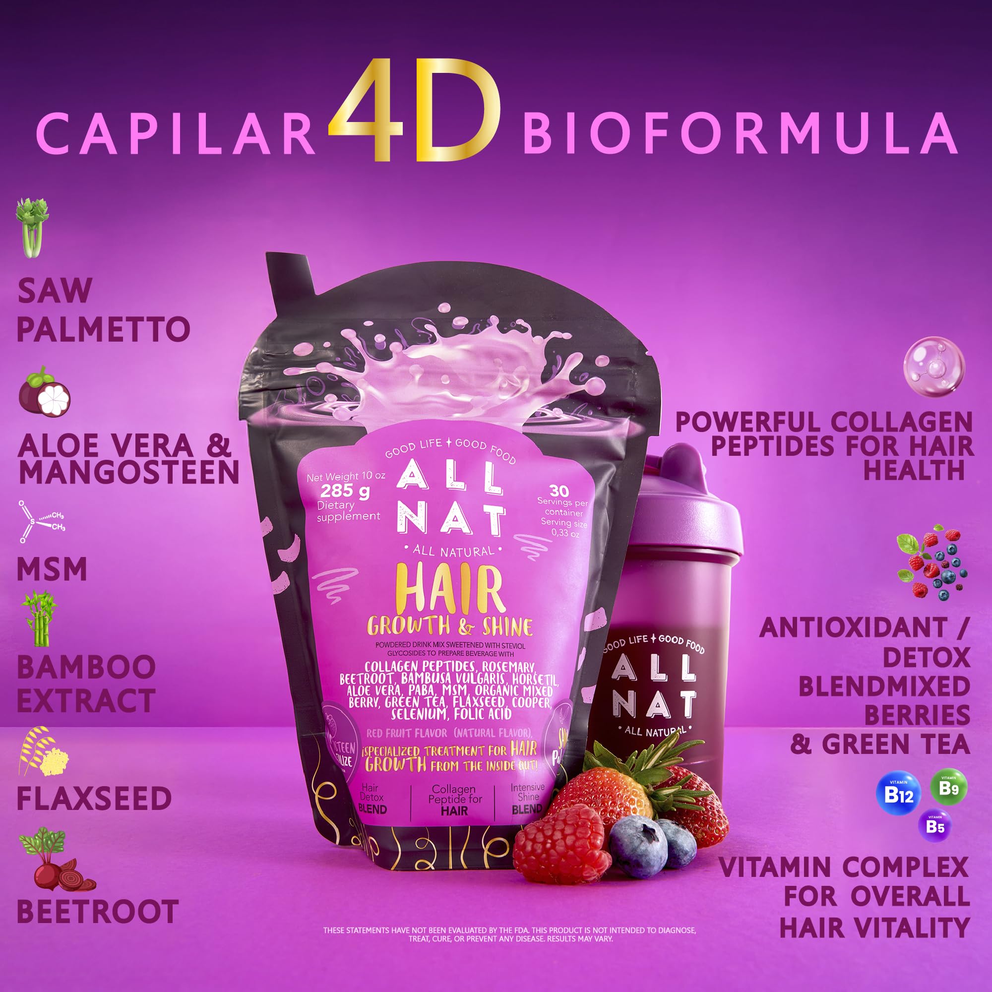 ALL NAT Horsetail and natural silica scene emphasizing mineral support