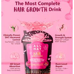ALL NAT Vegan, sugar-free label on packaging for clean formula