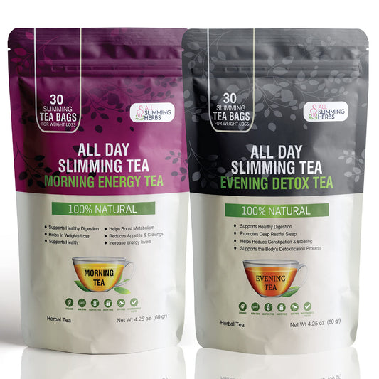 ALL SLIMMING HERBS All Day Slimming Tea morning cups energize and boost focus