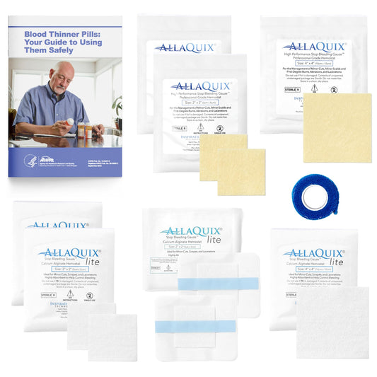 AllaQuix Stop Bleeding high-performance gauze close-up prioritizing quick control.