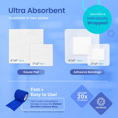 AllaQuix high-performance gauze texture close-up, gentle on skin.