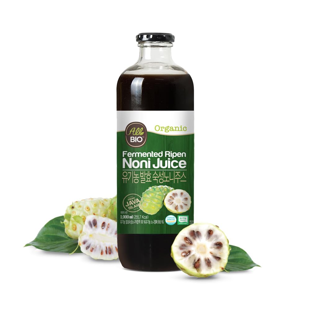 ALL BIO Java Noni bottle front view for daily wellness rituals.