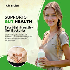 Pouring colostrum powder into liquid demonstrates easy blending.