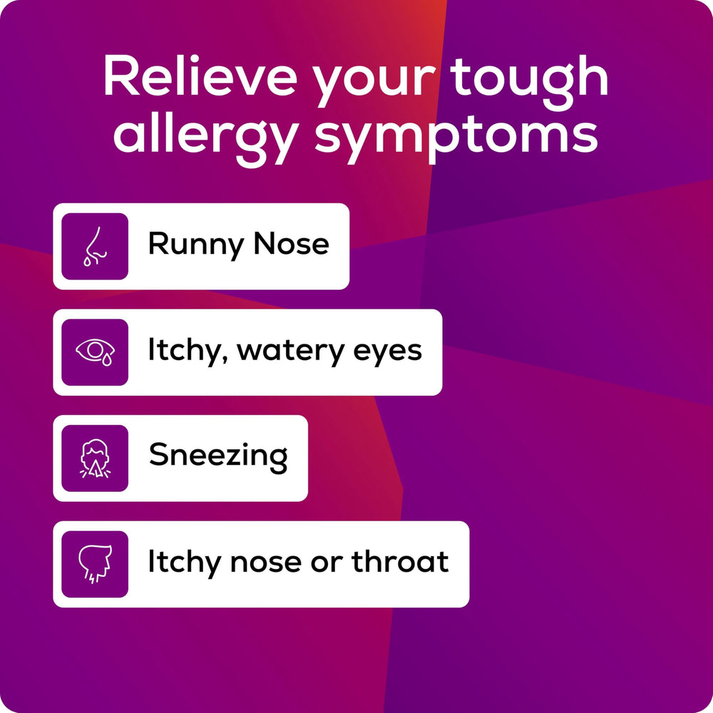 Allegra bottle label closeup emphasizes 24-hour relief.