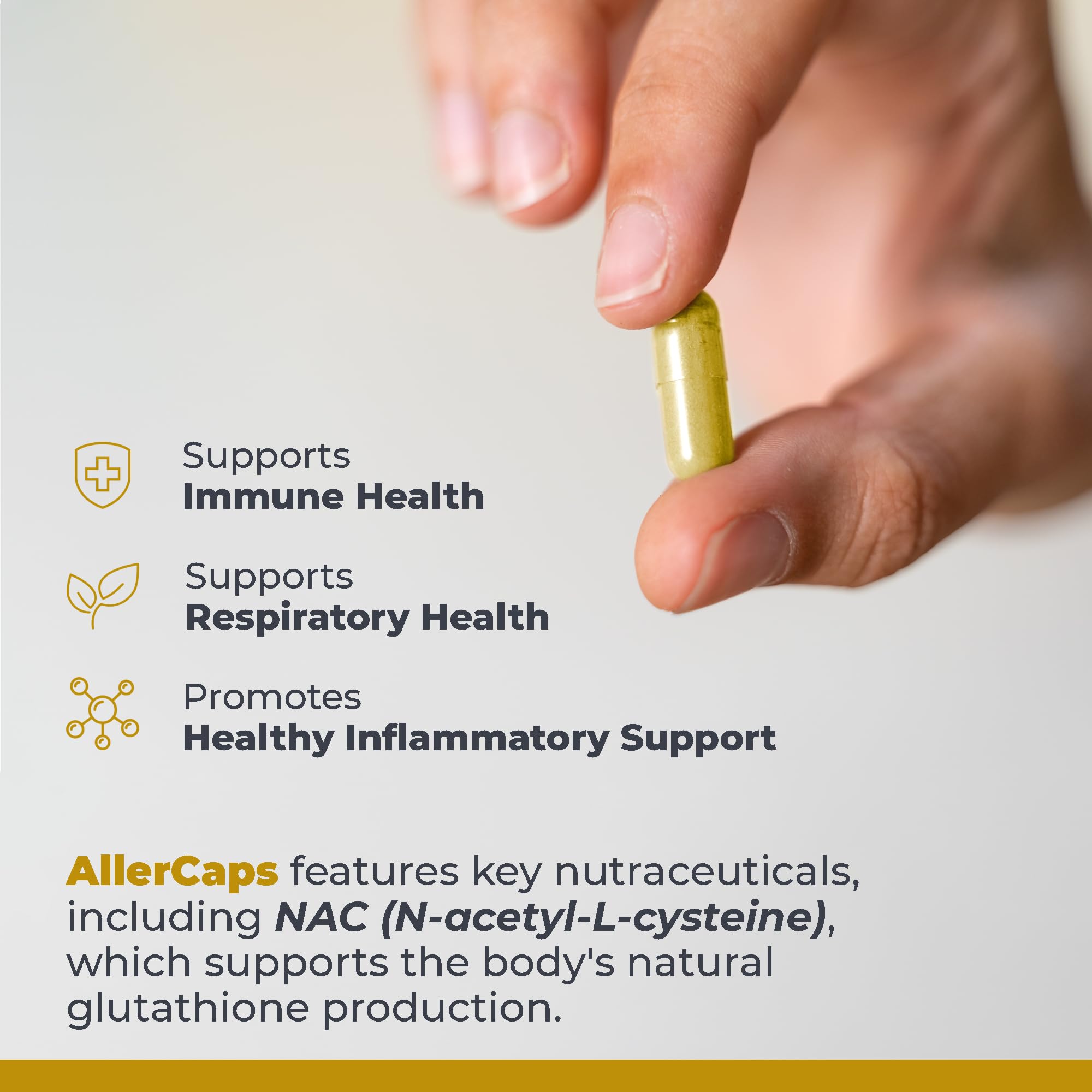 AllerCaps bromelain from pineapple shown for natural anti-inflammatory-inspired use.