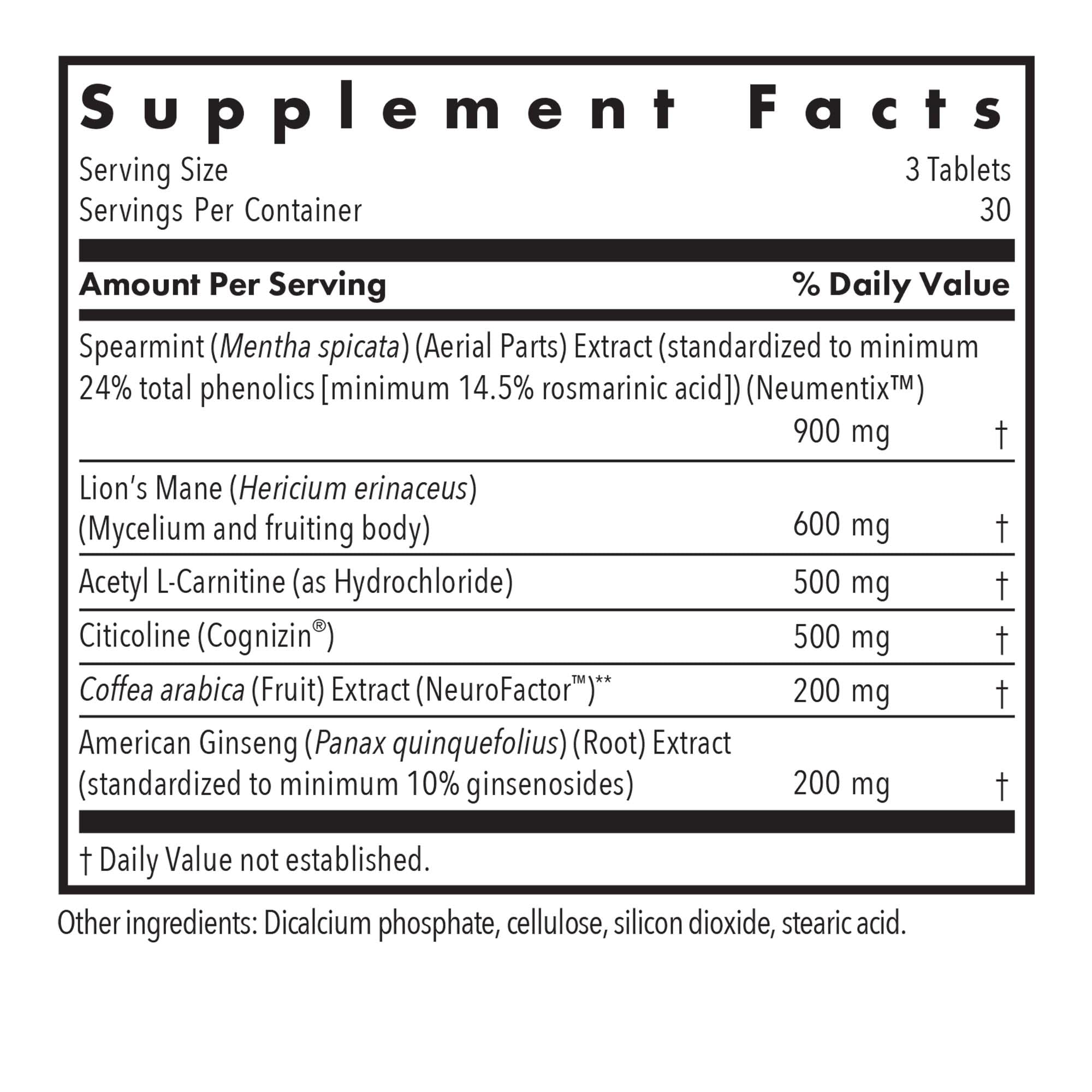 Advanced NeuroPlus tablets arranged for daily use and cognitive support