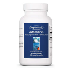 Allergy Research Group Artemisinin bottle pour shows 200 mg per serving for potential immune balance support.