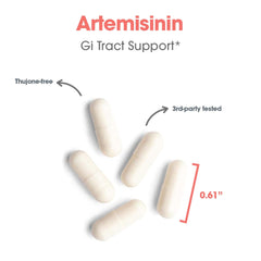 Allergy Research Group Artemisinin serving dosage image communicates 150 servings total.