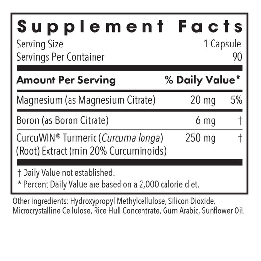 Close-up of Allergy Research Group Boron Joint capsules highlighting supplement form and joint support