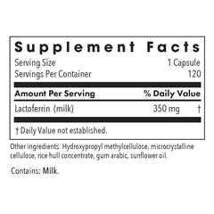 Allergy Research Group bovine colostrum ingredients panel emphasizing immune peptides.
