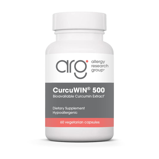 Allergy Research Group CurcuWIN 500 bottle for broad health support and easy daily use.