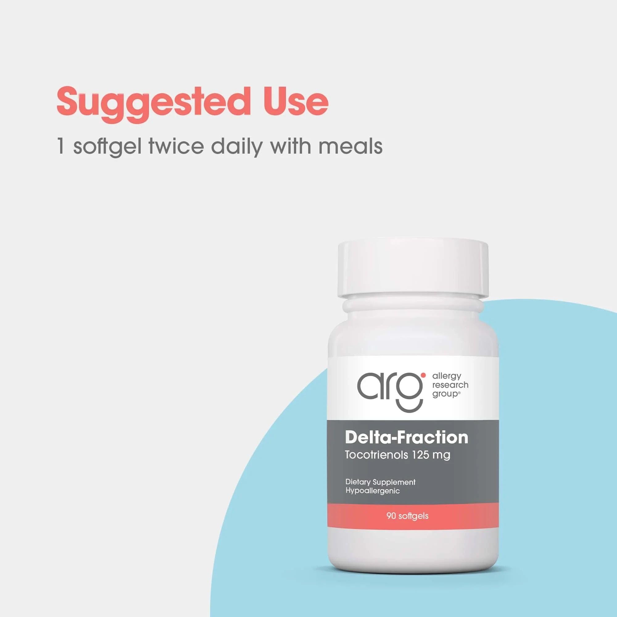 Packaging of Allergy Research Group Delta-Fraction Tocotrienols with quality control emphasis