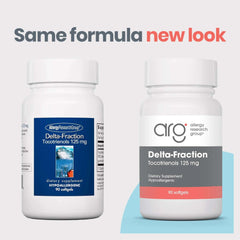 Delta-Fraction Tocotrienols softgels being poured for easy daily dosage