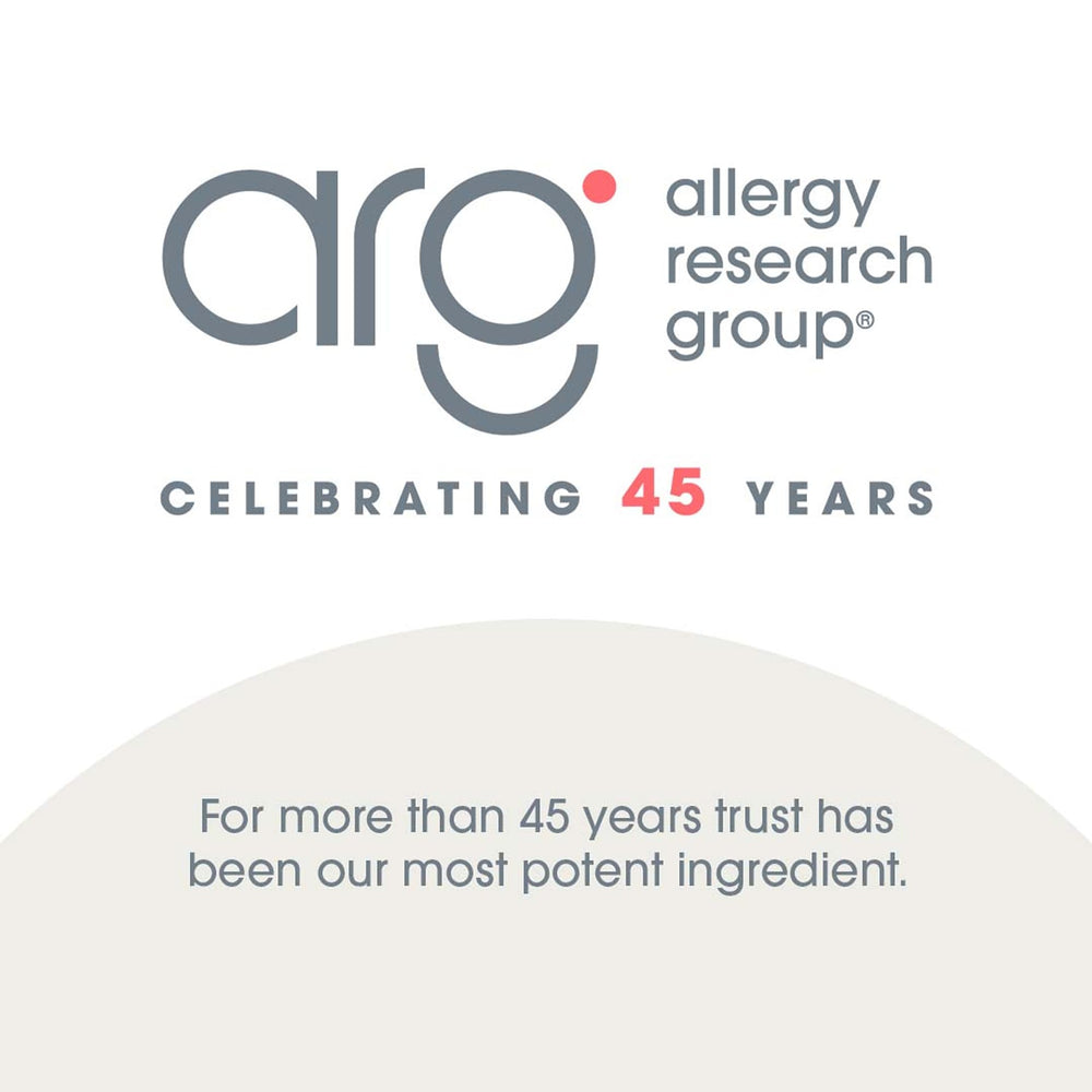 Allergy Research Group doctor-developed hypoallergenic formula for health-focused individuals.