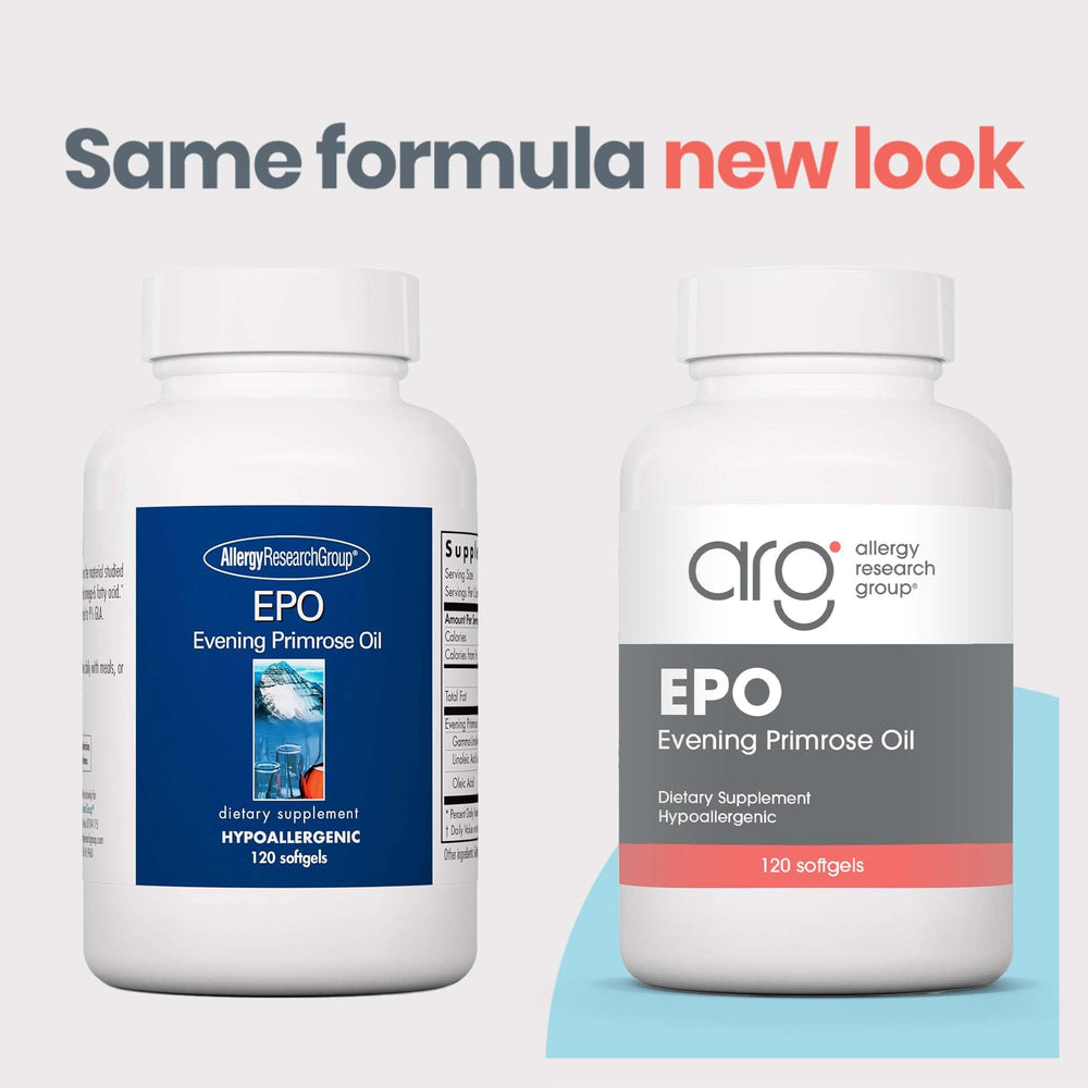 Allergy Research Group EPO softgel capsules ready to take with meals