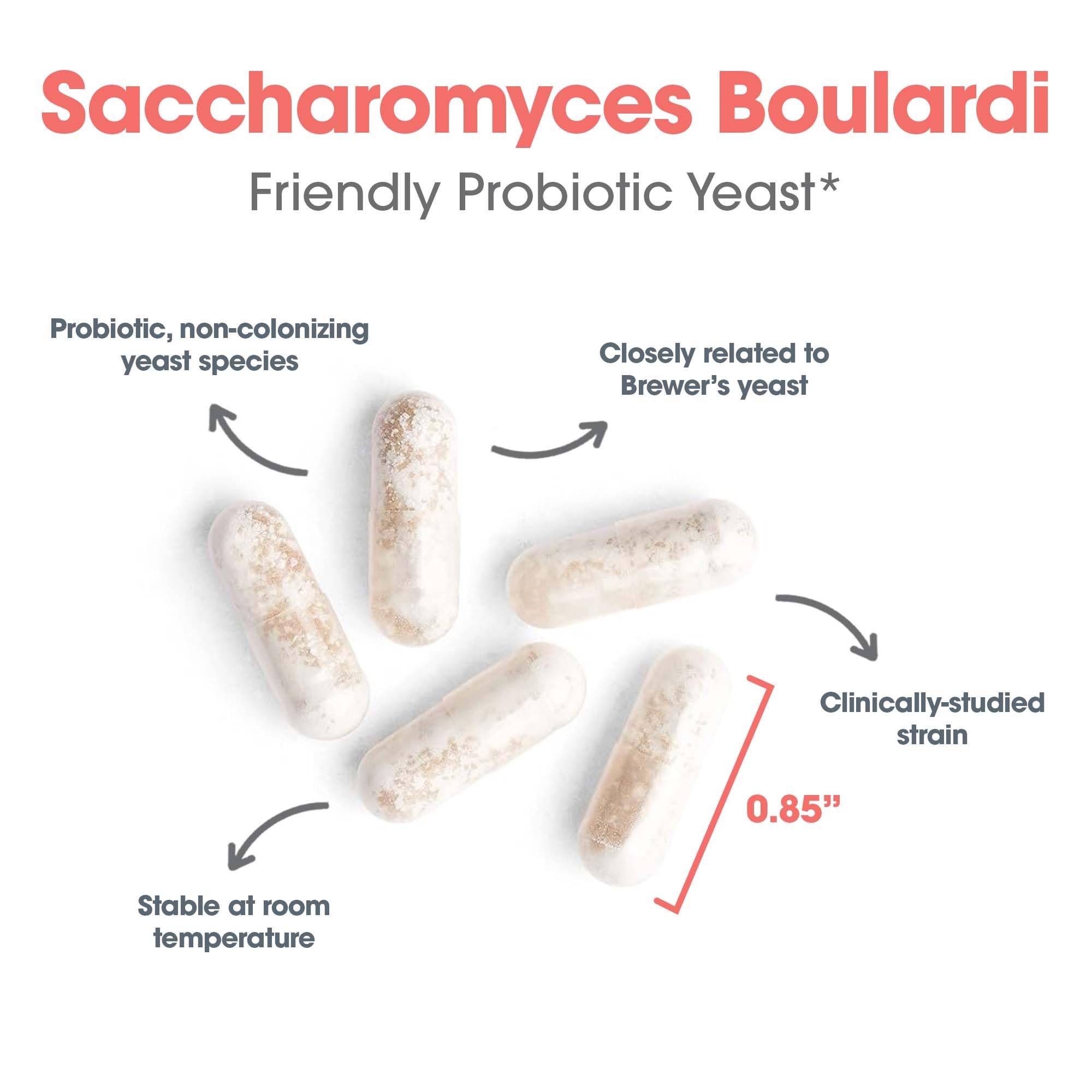 Allergy Research Group Essential-Biotic Saccharomyces boulardii packaging on white background for daily use