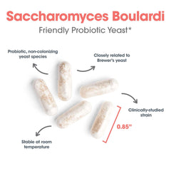 Allergy Research Group Essential-Biotic Saccharomyces boulardii packaging on white background for daily use
