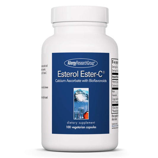Allergy Research Group Esterol Ester C bottle highlighting buffered vitamin C