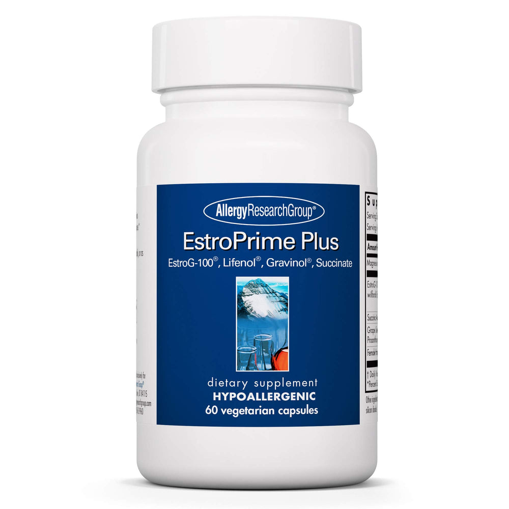 Allergy Research Group Flashes No More bottle front with capsules for menopause support