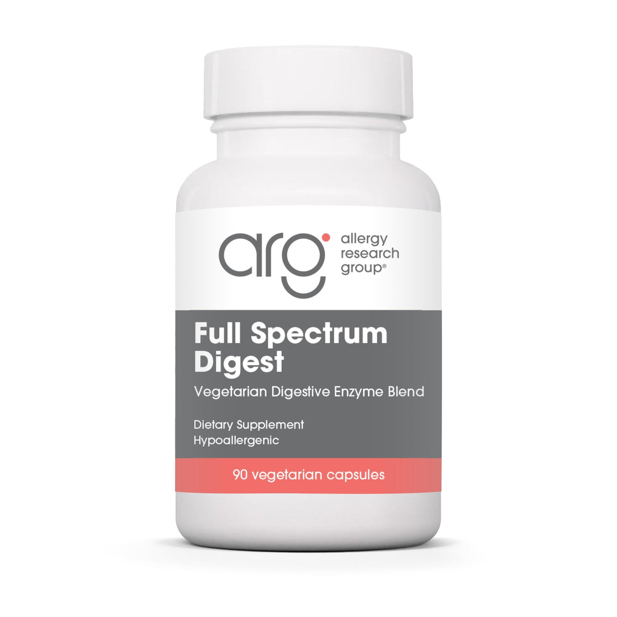 Allergy Research Group Full Spectrum Digest Glutalytic bottle showing gluten support