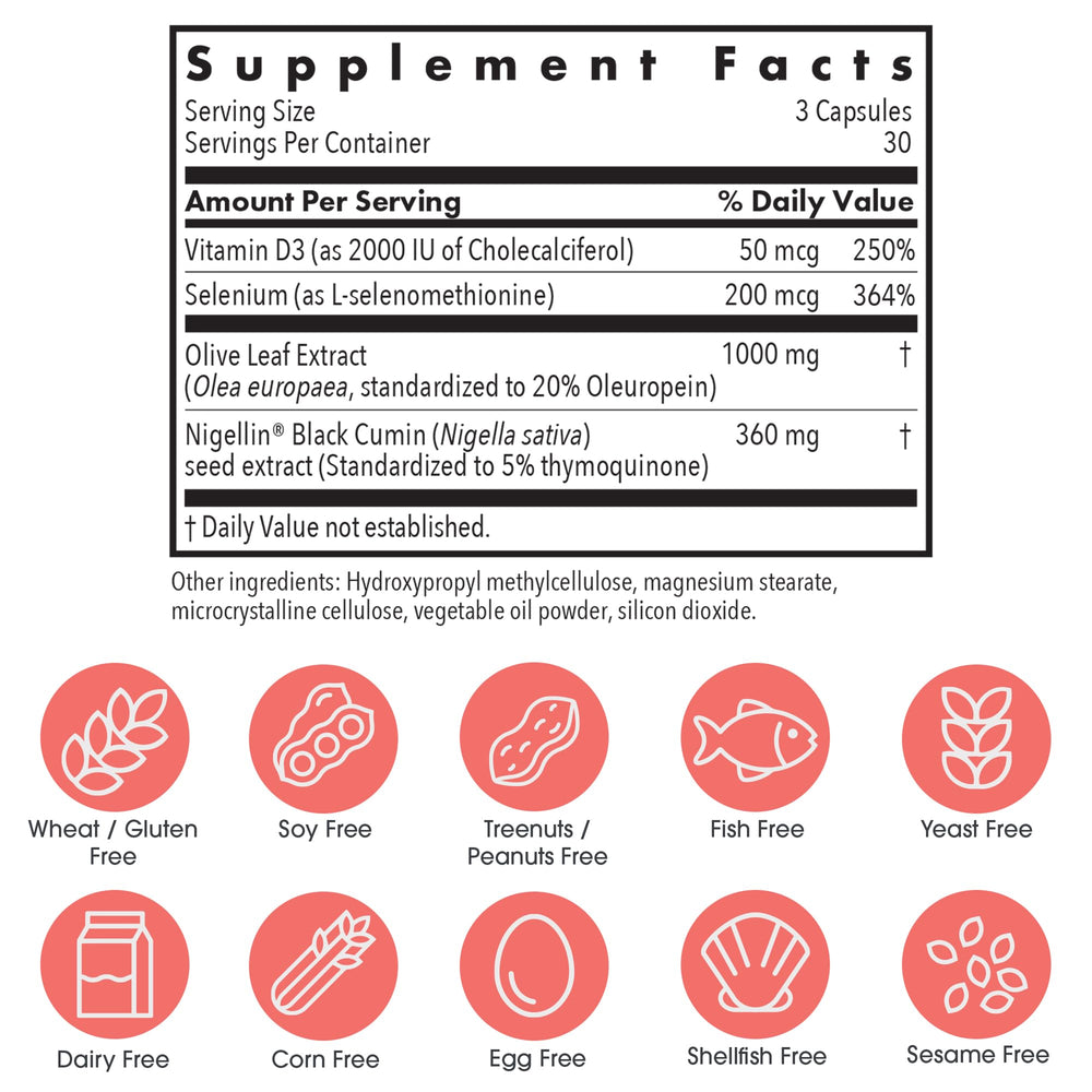 Allergy Research Group Immuno Thyroid CV capsules supporting balanced metabolism.