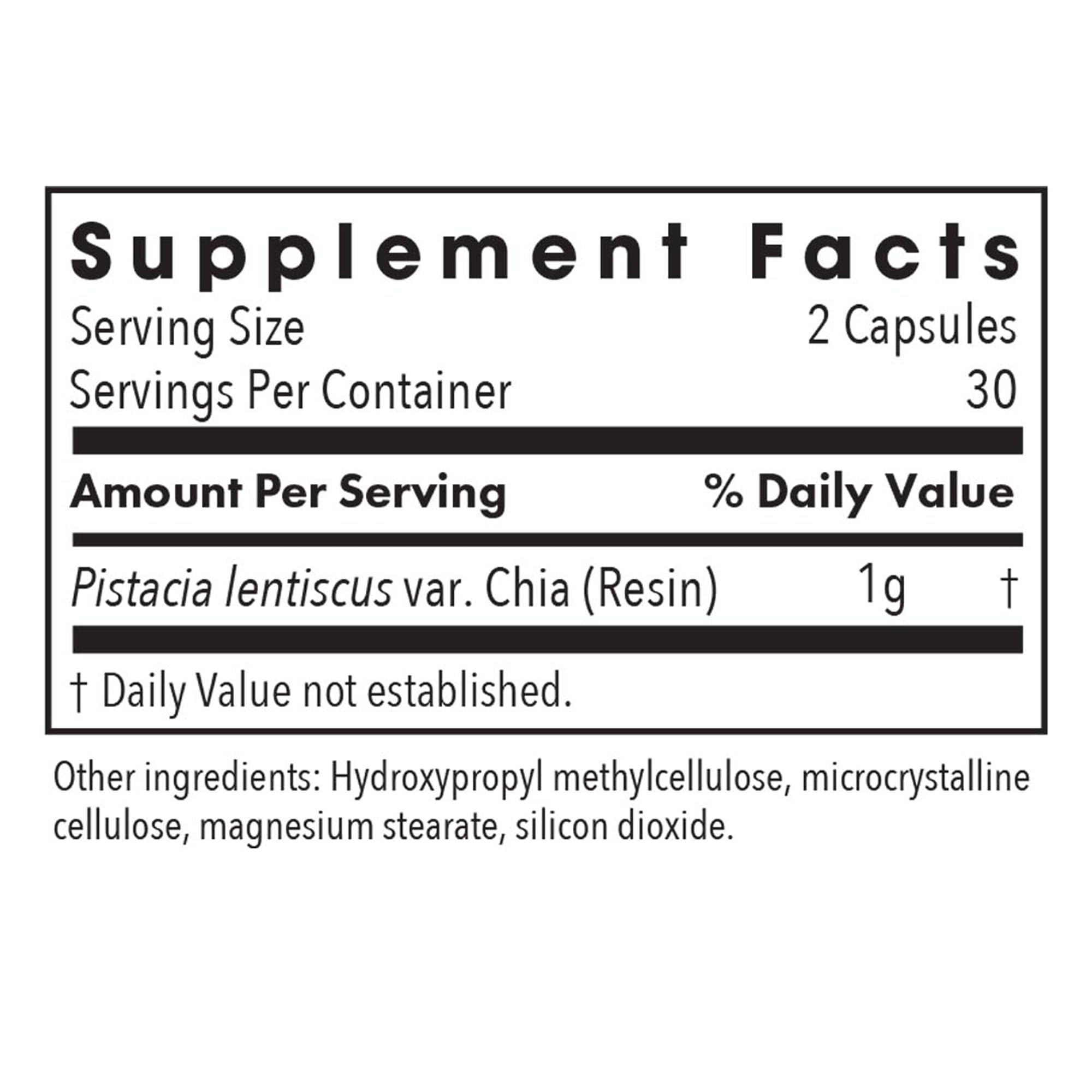 Allergy Research Group Mastic Gum 60 ct label highlights resin-based formula for quality assurance