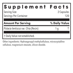 Allergy Research Group Mastica label closeup highlighting purity.