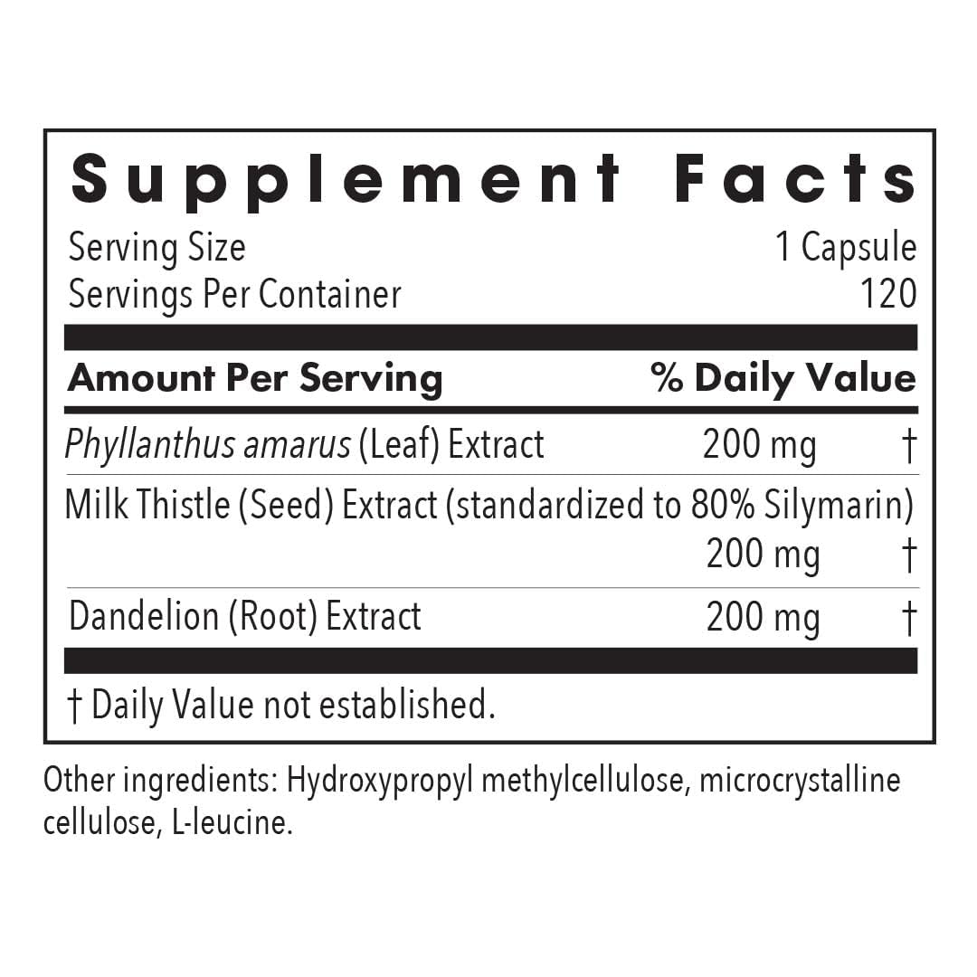Milk Thistle Plus capsules by Allergy Research Group ready to take with meals.