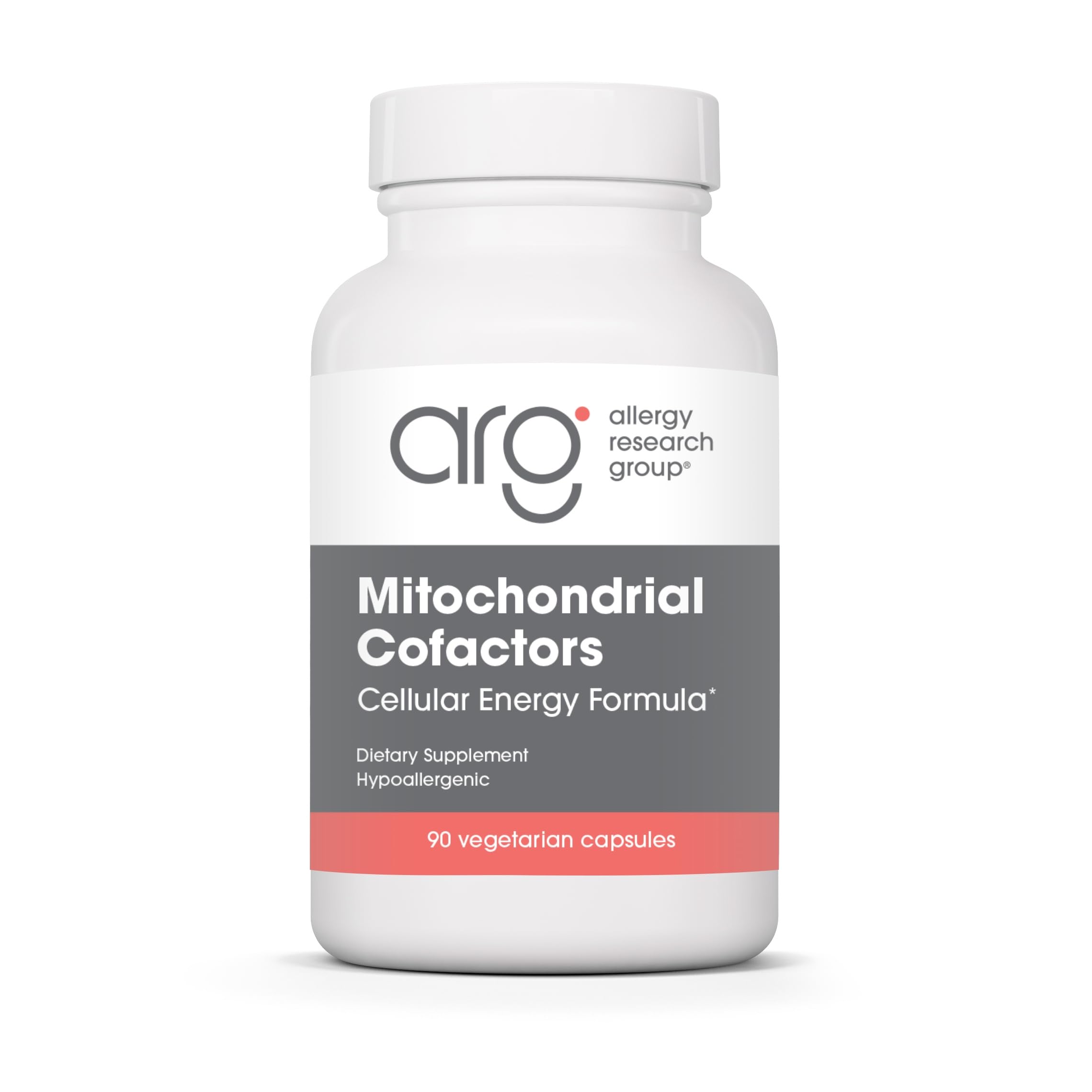 Allergy Research Group mitochondrial cofactors bottle – supports daily energy and mitochondrial function.