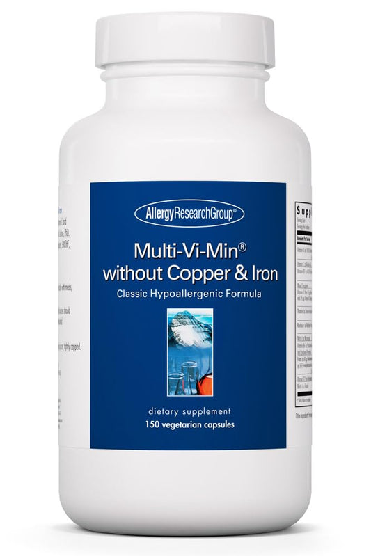 Allergy Research Group Multi-Vi-Min bottle front view for easy daily intake